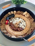 Creative arts on plate