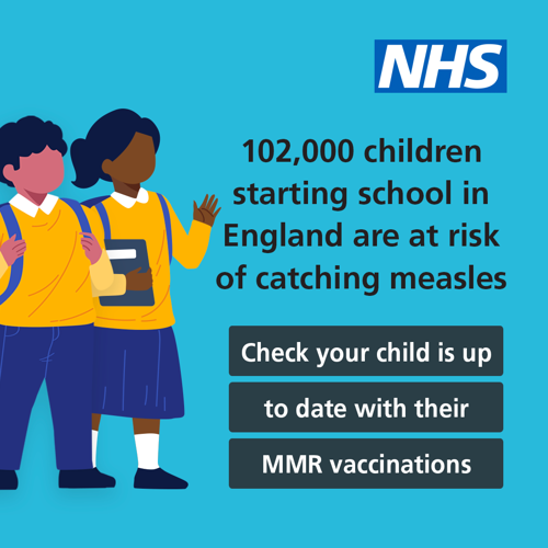 NHS Poster for Vaccinations for kids